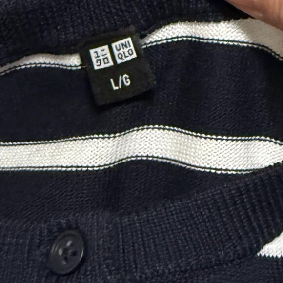 NWOT Uniqlo UV Protection Cardigan | Striped - Picture 6 of 7